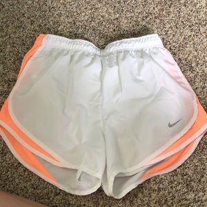 White and peach Nike shorts🍑